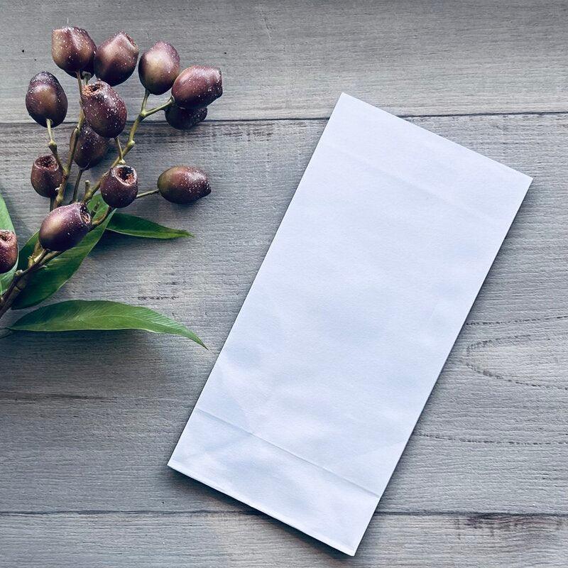 SOS2 white paper bag