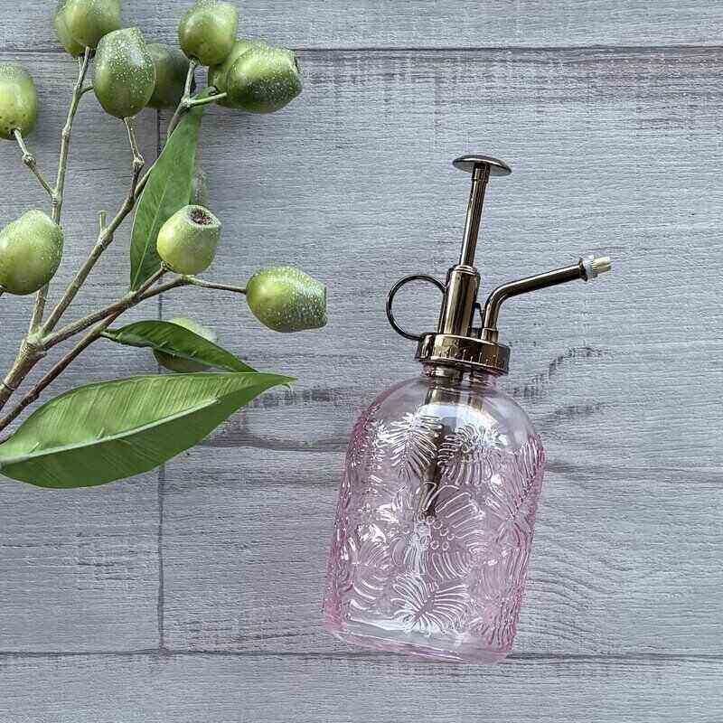 Tropical Glass Bottle Plant Mister - Pink