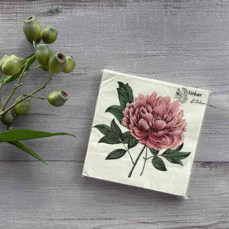 vintage flower paper napkins 20pk