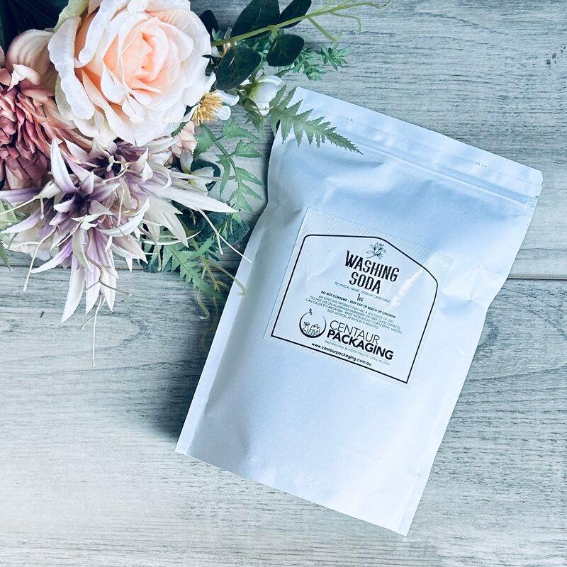 Washing Soda - 1KG - in white pouch centaur packaging
