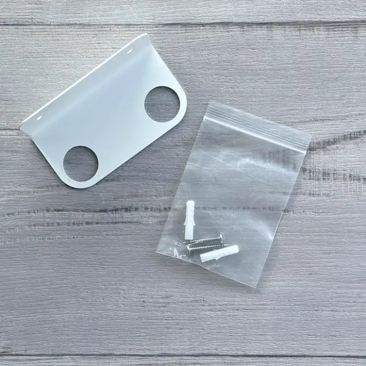 Stainless Steel 304 Soap Bottle Bracket 2 Hole – White