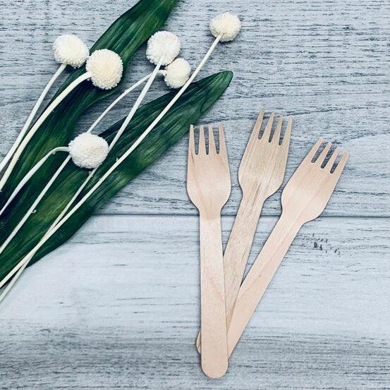 Wooden Bamboo Fork-Pack 100 - centaur packaging