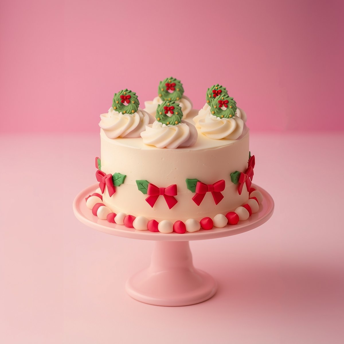 Edible Icing Decorations - Christmas Wreaths