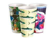 16oz Double wall Art Series Bio Cup - Sleeve of 40 - centaur packaging