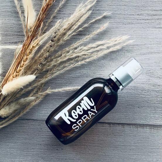 200ml Amber Glass Bottle with Deluxe Silver Mister - Room Spray - centaur packaging