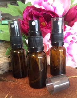 20ml Amber Bottle with Black Mister Spray - centaur packaging