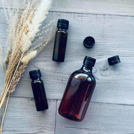 28mm Black Tamper Proof Cap - centaur packaging