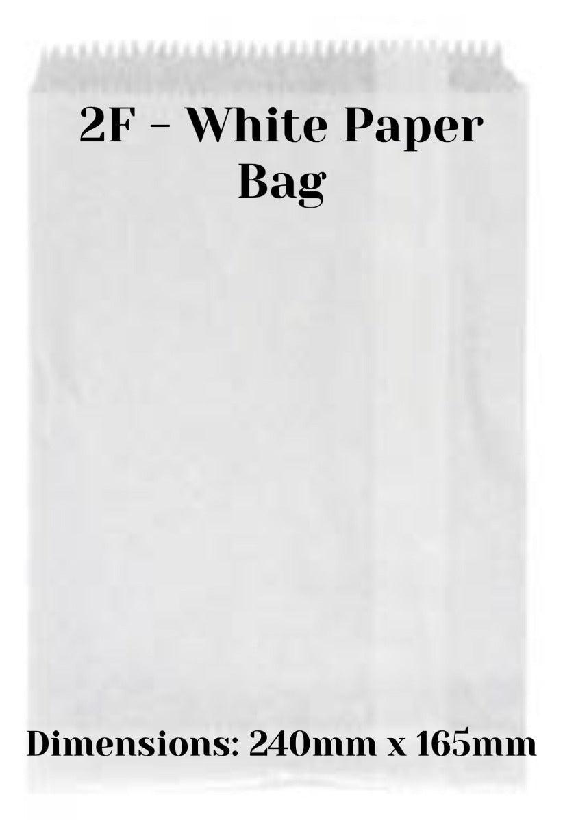 2F White Paper Bag - centaur packaging