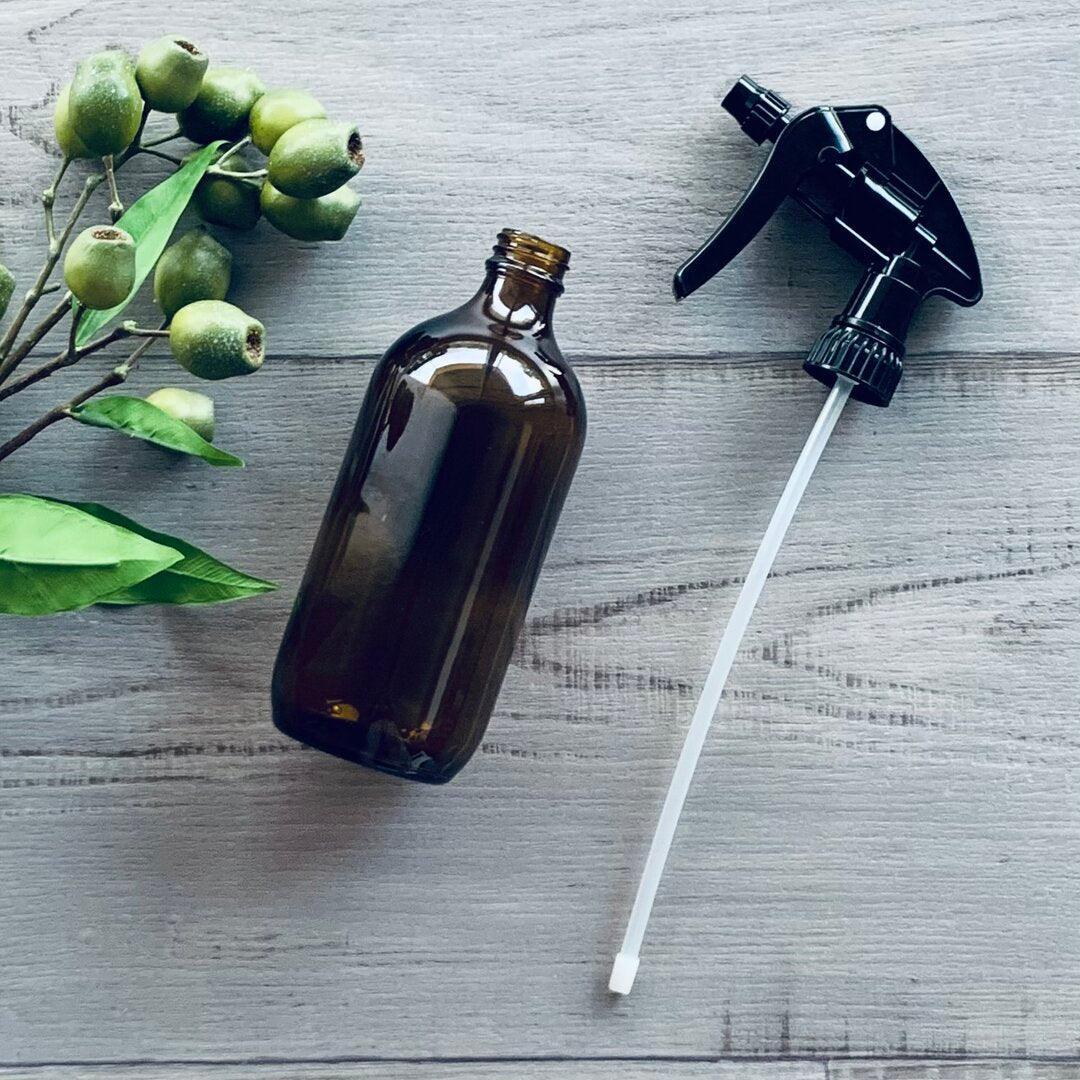 500ml Amber Glass Bottle with Standard Trigger Spray - centaur packaging