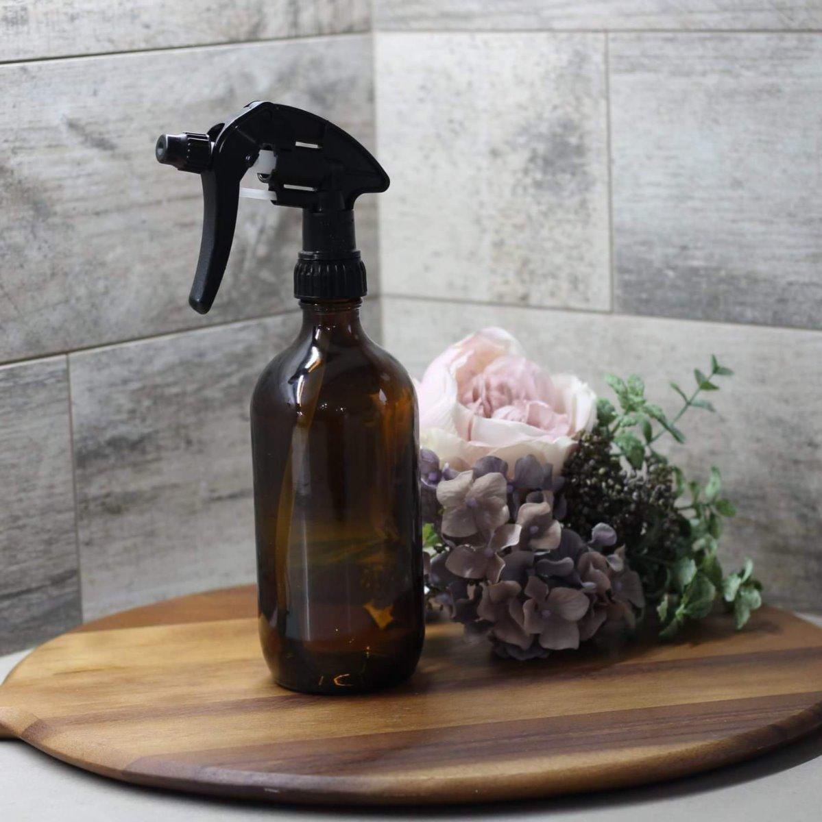 500ml Amber Glass Bottle with Standard Trigger Spray - centaur packaging