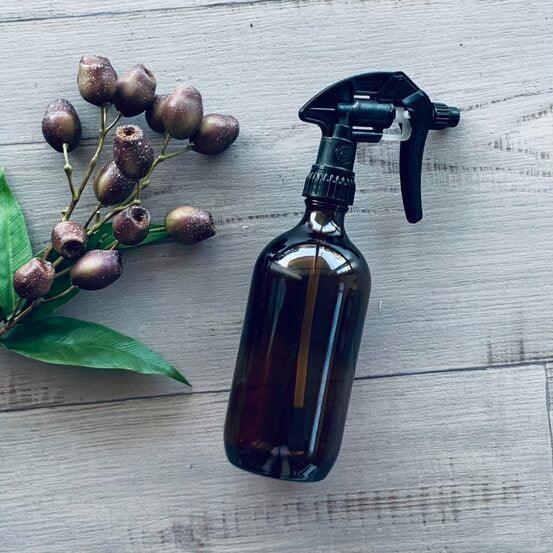 500ml Amber Glass Bottle with Standard Trigger Spray - centaur packaging