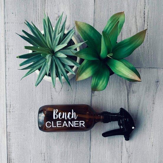 500ml Amber Glass - White Bench Cleaner - centaur packaging