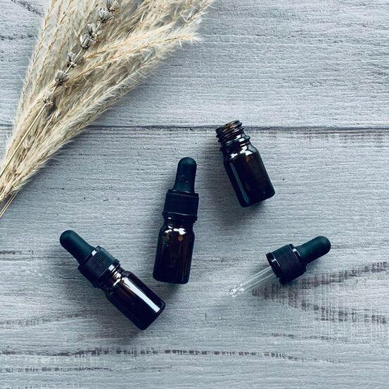 5ml Amber Bottle with Black Dropper - centaur packaging