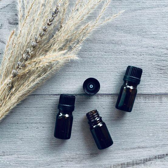 5ml Amber Thick Glass Bottle with Black Tamper Evident Dripolator - centaur packaging