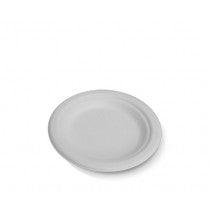 Bio-Degradable 6.75" Round Bagasse Pulp Plate-Pack 125 - centaur packaging