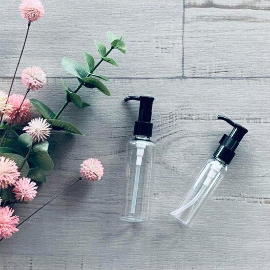 60ml Pet Clear Bottle with Black Pump - centaur packaging