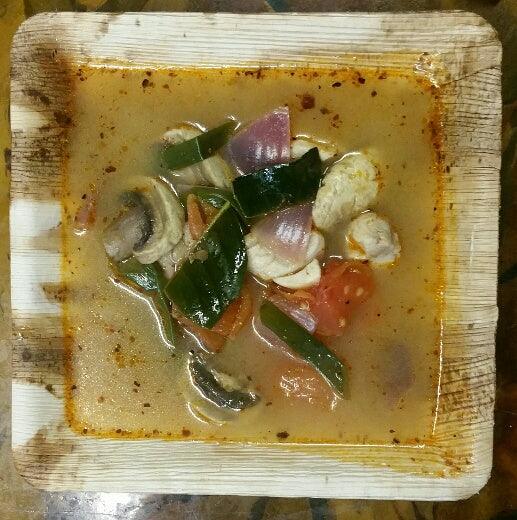 7" Square Deep Palm Leaf Bowl Pack of 25 - centaur packaging