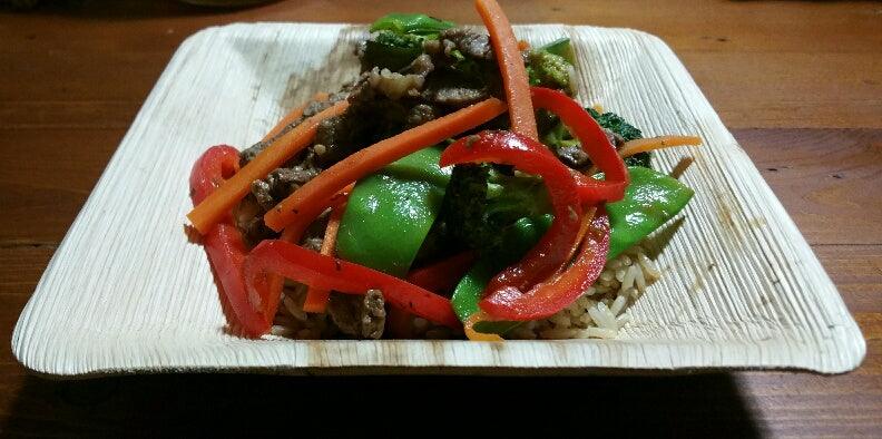 7" Square Deep Palm Leaf Bowl Pack of 25 - centaur packaging