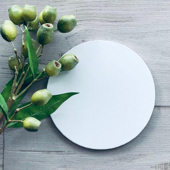 8" Cake Board Round Masonite - White - centaur packaging