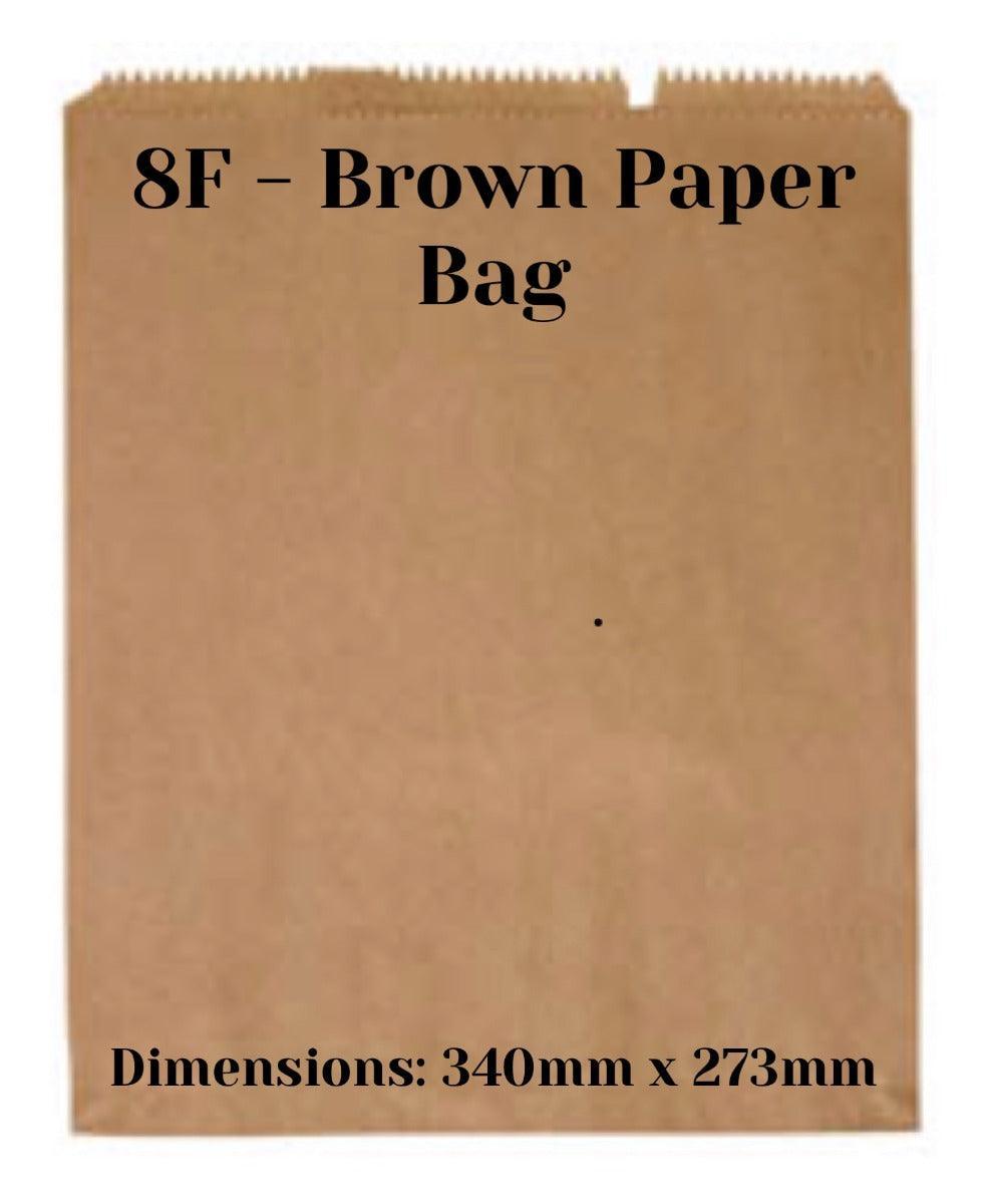 8F Brown Paper Bag-Pack 500 - centaur packaging
