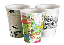 8oz Double Wall Art Series Bio Cup - Sleeve of 50 - centaur packaging