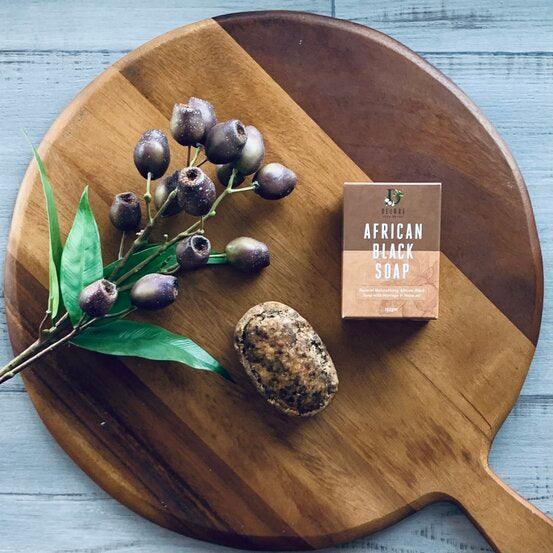African Black Soap Bar 150gm - centaur packaging