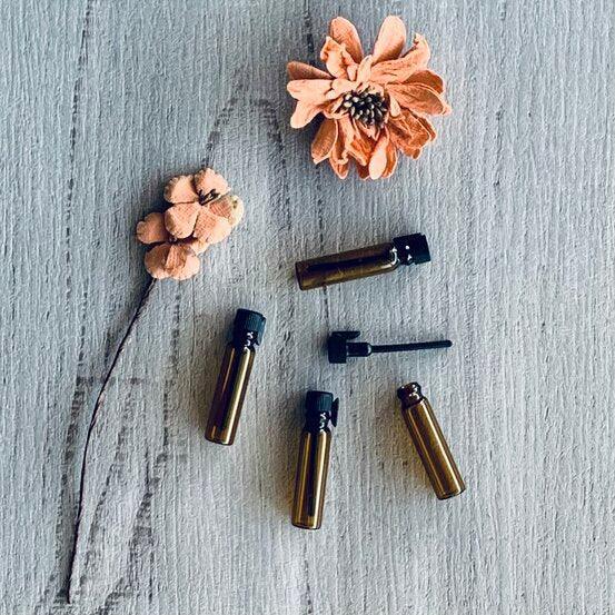 Amber Glass 1ml Tester - pack of 12 - centaur packaging