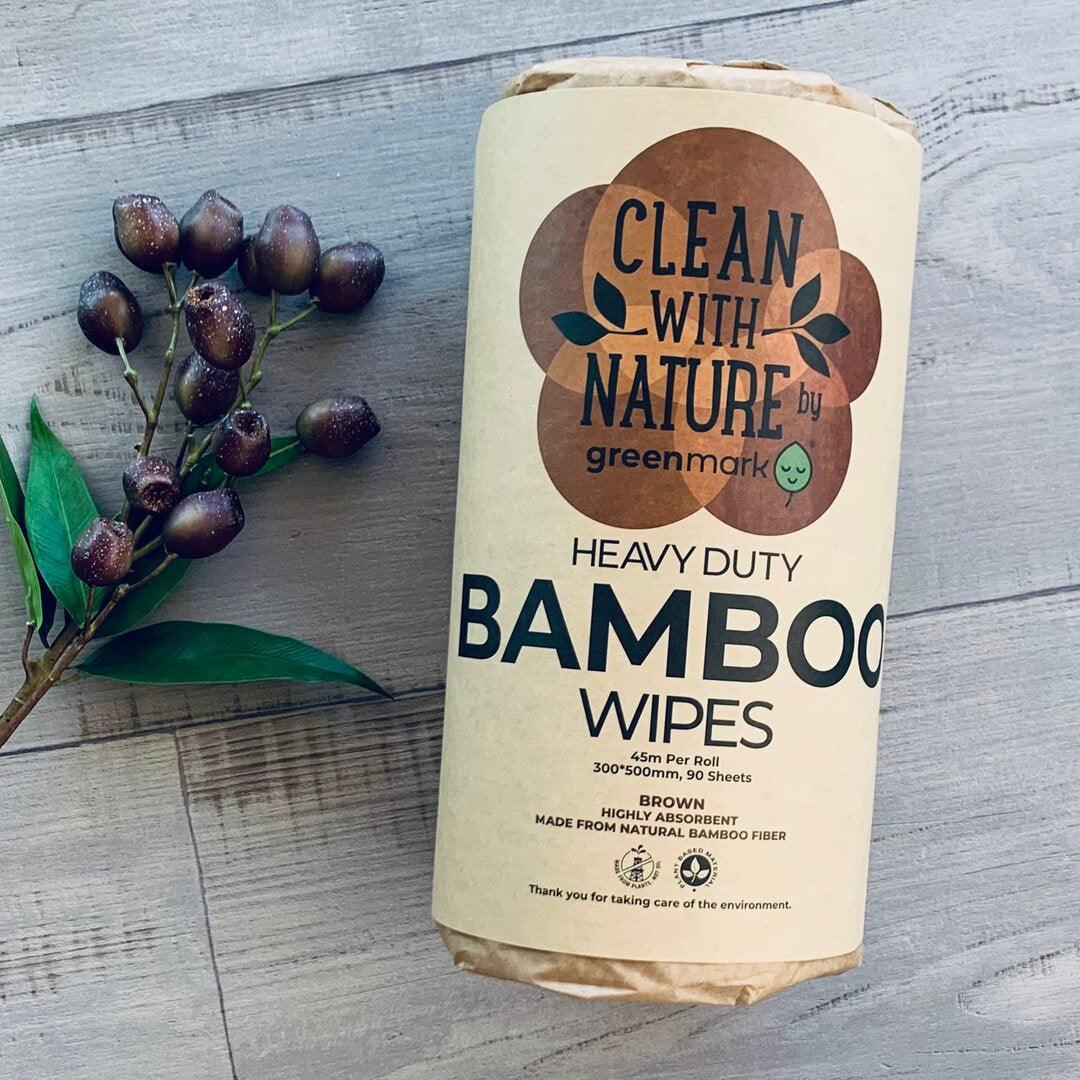 Bamboo Wipes Heavy Duty - Brown - centaur packaging