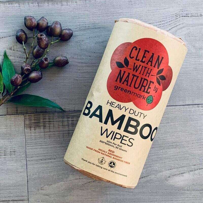 Bamboo Wipes Heavy Duty - Red - centaur packaging