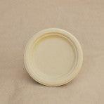 Bio-Degradable 7" Round Sugarcane Pulp Plate - Pack 50 - centaur packaging