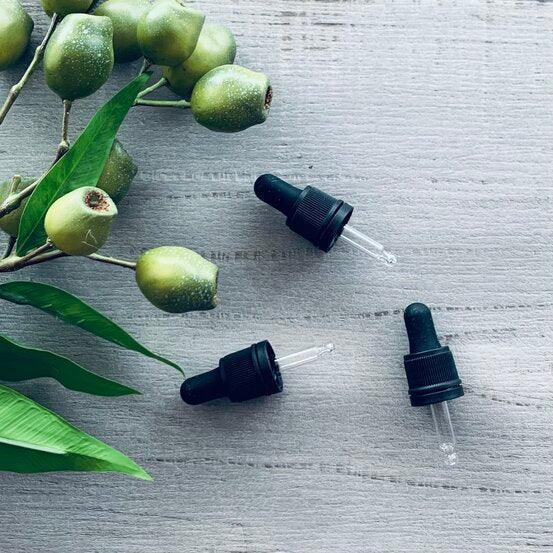 Black Glass Dropper to fit 5ml Bottle - centaur packaging