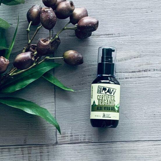 Certified Organic Aloe Vera Gel - 100ml -pump bottle- centaur packaging