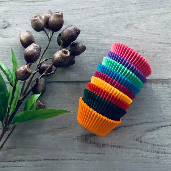 Cupcake Baking Paper Brights Bulk Pack -500 - centaur packaging