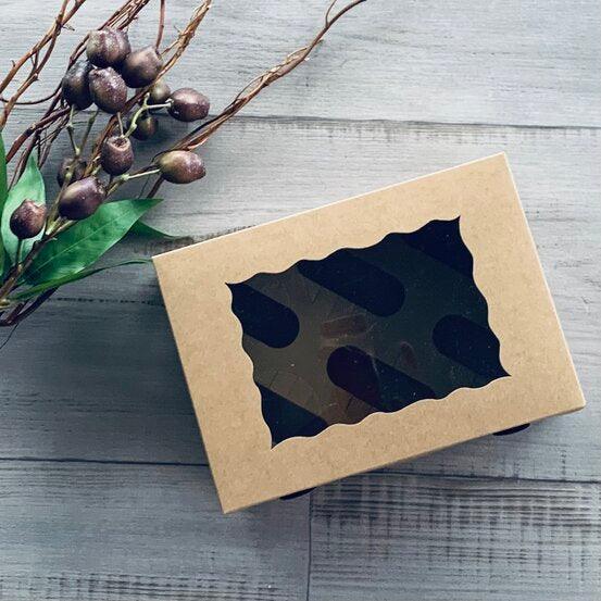 Cupcake Box Kraft- Holds 6 - centaur packaging