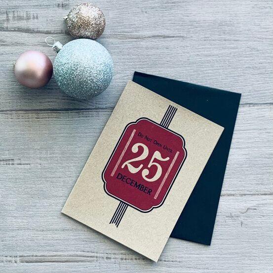 Do Not Open Card - Blank - centaur packaging