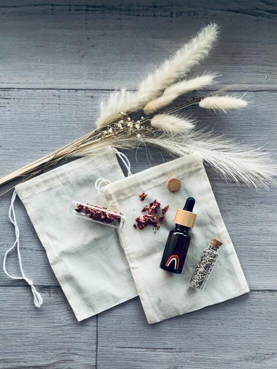 Extra Small Sheer Calico bag - centaur packaging