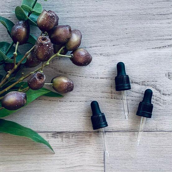 Glass Dropper to fit 15ml Bottle - Black - centaur packaging