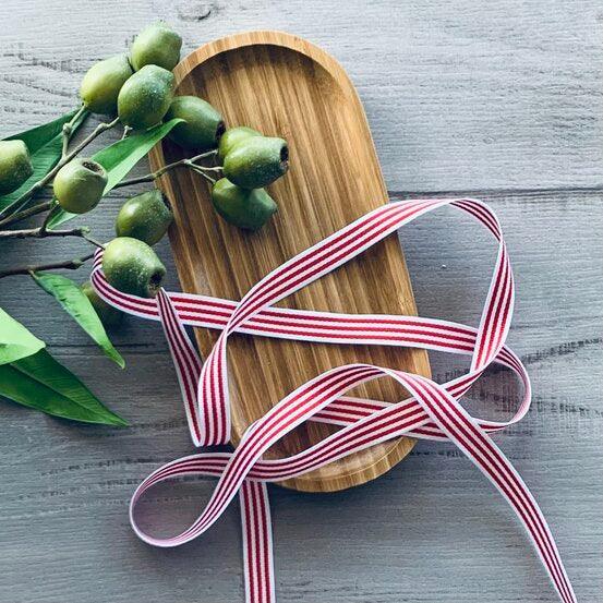 Grosgrain Fine Stripe 15mm x 20mt - Red - centaur packaging