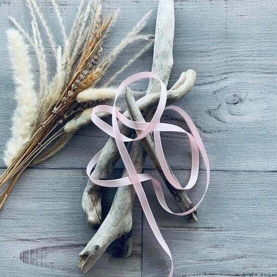 Grosgrain Saddle Stitch Ribbon - Baby Pink - centaur packaging