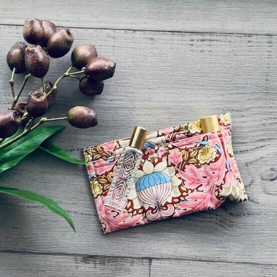 Handbag Roller Pouch - Pink Damask - centaur packaging