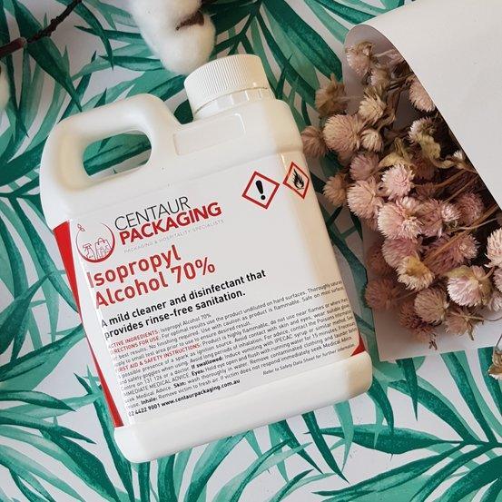 ISOPROPYL ALCOHOL 70%-1LT LIMIT 1 PER DELIVERY - centaur packaging