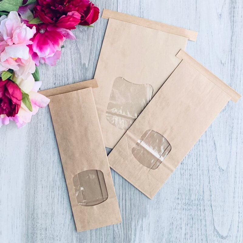 Large Brown Tin Tie Bag- Pack of 50 - centaur packaging