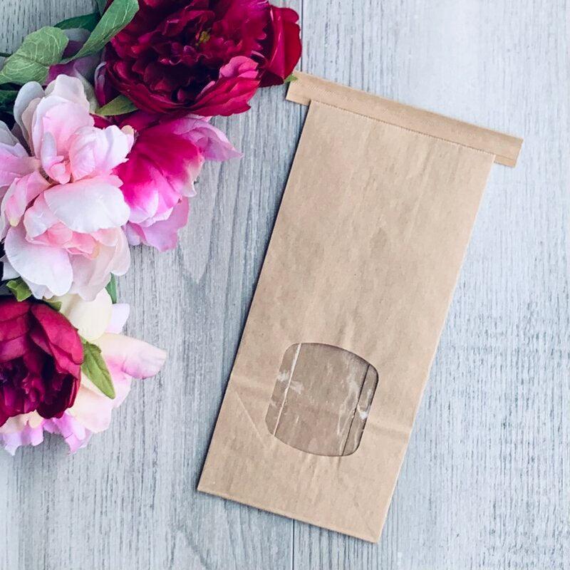 Medium Brown Tin Tie Bag- Pack of 50 - centaur packaging