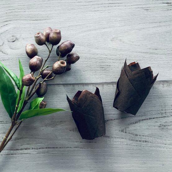 Medium Chocolate Folded Muffin Paper-Pack of 200 - centaur packaging