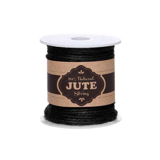 Natural Jute String Black - centaur packaging