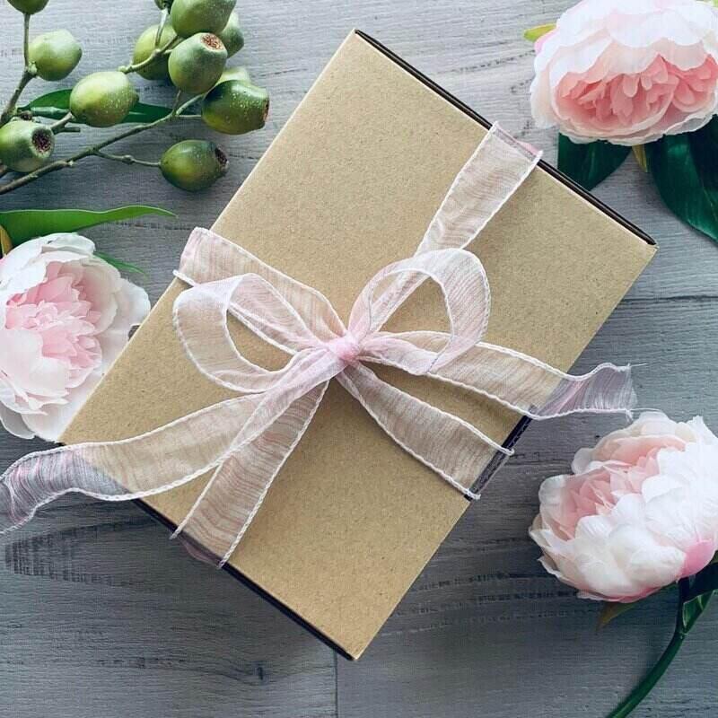 Organza Wire Edge Ribbon Baby Pink - centaur packaging