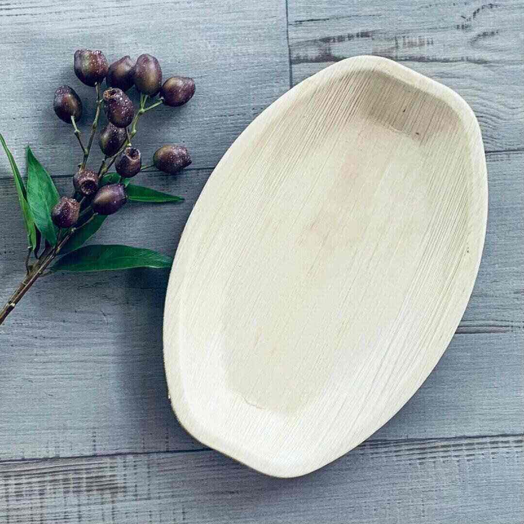 Oval Palm Leaf Deep Platter - Small - centaur packaging