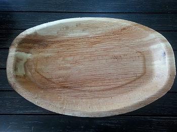 Oval Palm Leaf Deep Platter - Small - centaur packaging