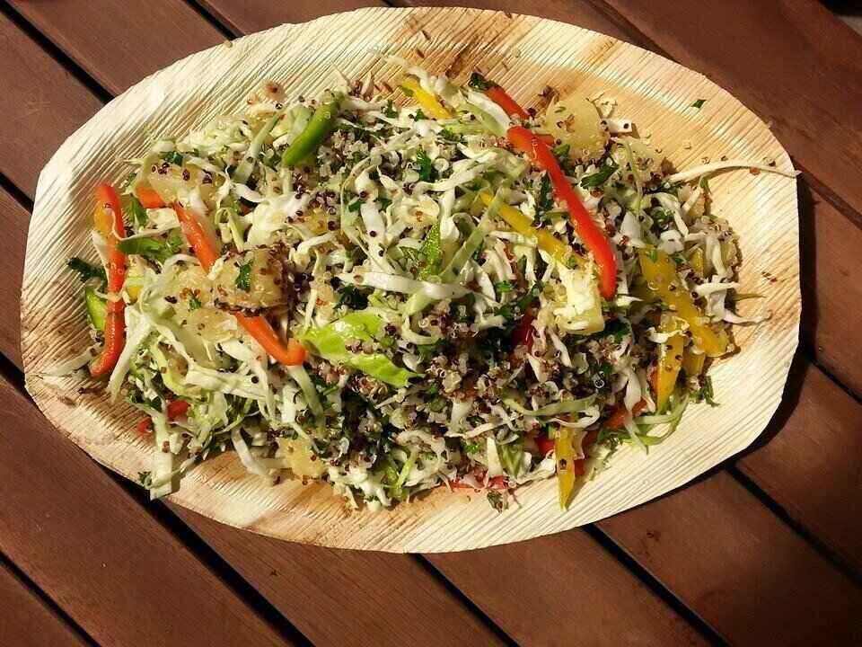 Oval Palm Leaf Deep Platter - Small - centaur packaging