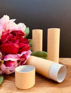 Paper Push Kraft tube with rolled edge - 60ml - centaur packaging